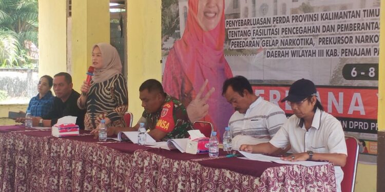 Herliana Lakukan Sosialisasi Tentang Pencegahan Narkotika Nomor 4 Tahun 2022 di Kecamatan Babulu
