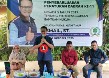 Ismail Berikan Sosialisasi Tentang Penyelenggaraan Bantuan Hukum Pada Masyarakat Sanggata Utara