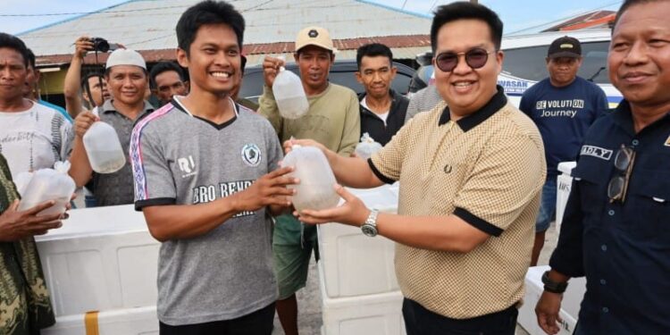 2 Juta Bibit Udang Windu Dibagikan Rendi Solihin Untuk Nelayan Muara Badak