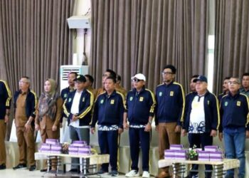 Sigit Wibowo Ikuti Pelepasan Kontingen Atlet Kaltim Ajang POMNAS XVIII 2023 di Kalsel