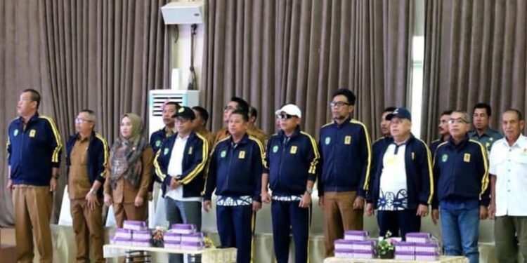 Sigit Wibowo Ikuti Pelepasan Kontingen Atlet Kaltim Ajang POMNAS XVIII 2023 di Kalsel