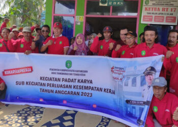 Kelurahan Maluhu Jadi Lokasi Program Padat Karya Distransnaker Kukar