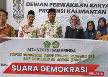 350 Siswa-siswi MTs Negeri Samarinda Bertandang ke DPRD Kaltim Dalam Rangka Tingkatkan Mutu Pembelajaran P5
