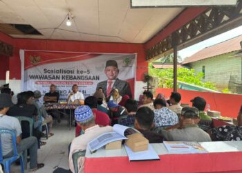Seno Berikan Sosialisasi Wasbang Kepada Masyarakat Tenggarong Seberang
