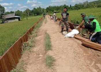 Distanak Lampaui Target Pembangunan Jalan Usaha Tani di Kukar