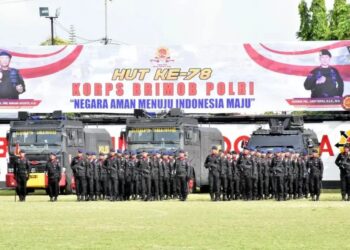 Yusuf Mustafa Hadiri Upacara Peringatan HUT ke-78 Brimob di Balikpapan