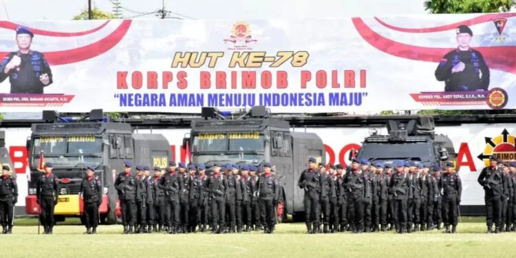 Yusuf Mustafa Hadiri Upacara Peringatan HUT ke-78 Brimob di Balikpapan