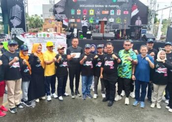 Sigit Wibowo Hadiri Jalan Santai dan Deklarasi Damai Pemilu Serentak 2024