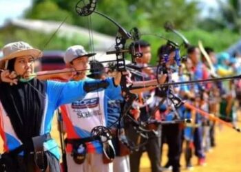 Kontingen Panahan Provinsi Kaltim Konsisten Latihan Intensif di Lapangan Karang Asam