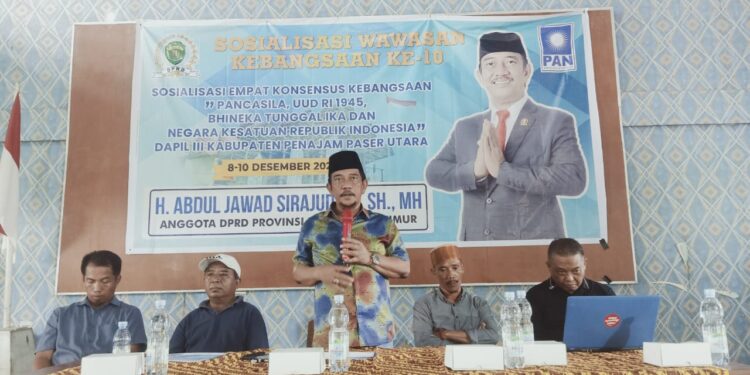 Sosbang di Telemow, Anggota DPRD kaltim A Jawad Sirajuddin Ajak Warga Jaga Persatuan
