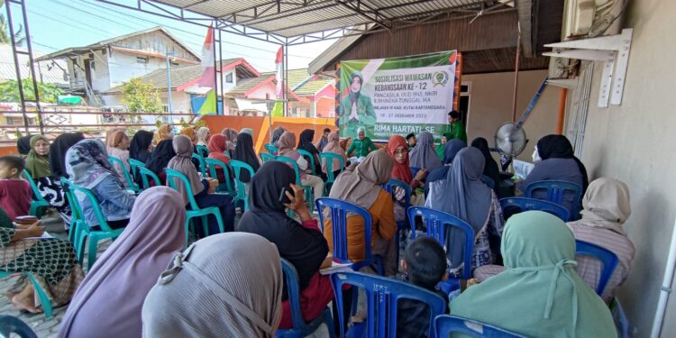 Rima Hartati Ajak Masyarakat Muara Jawa Cinta NKRI