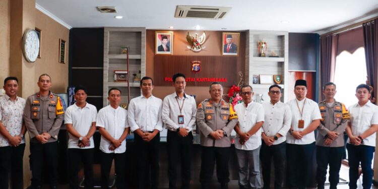 Silaturahmi KPU, Bawaslu, dan Polres Kukar Perkuat Sinergi Jelang Pemilu 2024