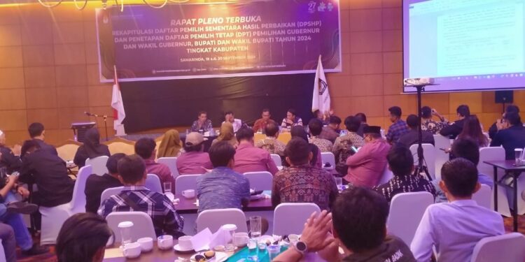 KPU Kukar Tetapkan 552.469 DPT Pada Pilkada 2024