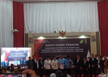 Nomor Urut Paslon Pada Pilgub 2024 : Isran-Hadi 1, Rudy-Seno 2