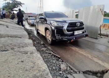 Perbaikan Jalan Amblas Tenggarong-Loa Kulu Rampung Desember 2024