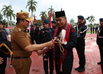Pjs Bupati Kukar: Kirab Brimob Bukti Kesiapan Jaga Keamanan Pilkada