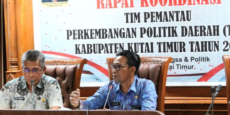 Pjs Bupati Kutim Pimpin Rapat Pemantauan Perkembangan Politik untuk Pilkada Damai