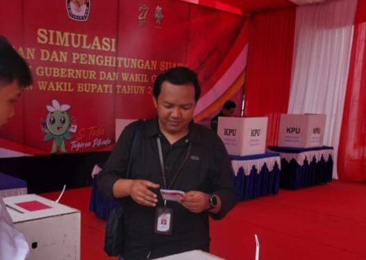 KPU Kukar Gelar Simulasi Pemungutan dan Perhitungan Suara Pilkada 2024