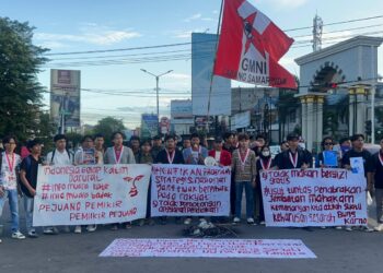 GMNI Samarinda Gelar Aksi Demonstrasi, Sampaikan Tujuh Poin Tuntutan