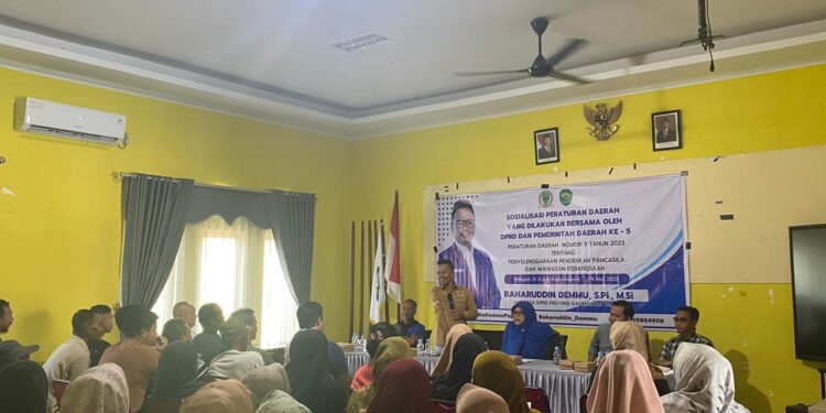 Sosialisasi Perda Pendidikan Pancasila, Baharuddin Demmu Serukan Penguatan Identitas Bangsa