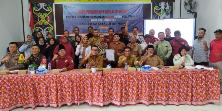 Loa Janan Ulu Luncurkan Koperasi Merah Putih, Perkuat Ekonomi Warga Desa