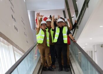 Hari Pertama Kerja, Aulia-Rendi Langsung Tinjau Pasar Tangga Arung