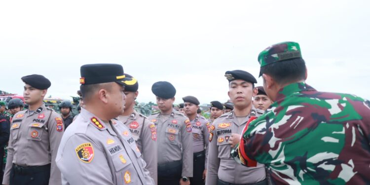 Apel Kesiapan Pengamanan VVIP Sambut Kunjungan Ibu Wapres RI di Samarinda