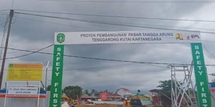 Pembangunan Pasar Tangga Arung Digenjot, Dinas PU Kukar Pastikan Kualitas dan Ketepatan Waktu Terjaga