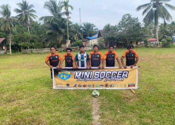 Pemuda RT. 06 Palampang Gelar Tunamen Mini Soccer Dengan Konsep Gotong Royong