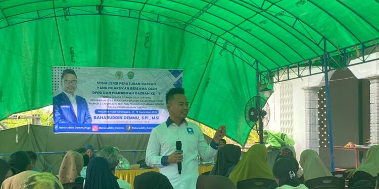 Baharuddin Demmu Ajak Warga Sambera Wujudkan Kesetaraan Lewat Perda Pengarusutamaan Gender