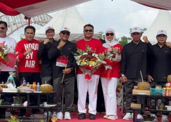 Semarak HUT RI ke-80, PU Kukar Tampilkan Ikon Sejarah dalam Pawai Pembangunan