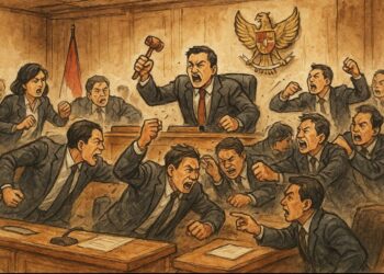 Ketua dan Wakil Ketua DPRD Mahulu Bersitegang, Pembahasan Anggaran Berakhir Ricuh
