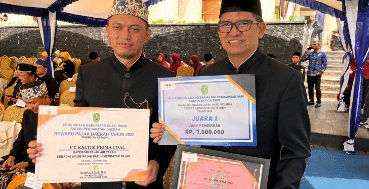 KPC Raih Penghargaan sebagai Wajib Pajak Patuh, Bukti Komitmen pada Pembangunan Daerah