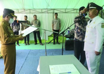 Pelantikan Kepala Desa Kelinjau Ilir, Bupati Kutim Ingatkan Koordinasi dan Akuntabilitas