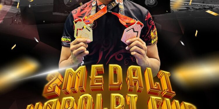 Gabriel Simorangkir, Polisi Muda Kutim yang Berulang Kali Naik Podium