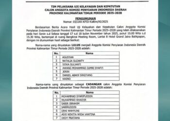 DPRD Kaltim Umumkan Komisioner KPID 2025–2028, Tujuh Nama Resmi Terpilih