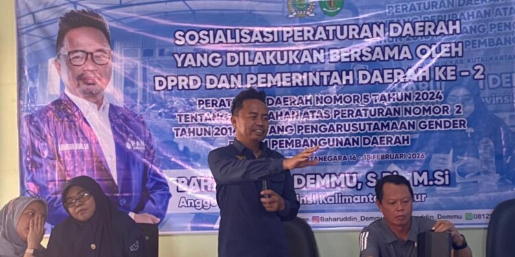 Sosialisasi Perda PUG di Sanggulan, Baharuddin Demmu Tekankan Kesetaraan Gender sebagai Fondasi Pembangunan Daerah