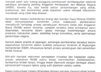 Dugaan Surat Kaleng Kritik Pelayanan RKAB Minerba Beredar, Singgung Hambatan Investasi dan Penerimaan Negara