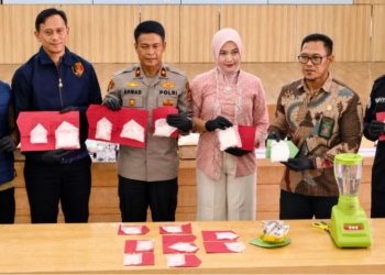 15 Perkara Narkoba Terungkap, Polres Kutim Musnahkan 885,99 Gram Sabu