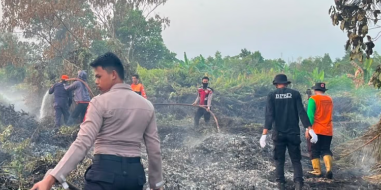 Patroli Temukan Warga Masih Bakar Ranting, Polres Kutim Perketat Penindakan Karhutla