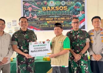 HUT Brigif TP 32, Pemkab Kutim Dorong Program Sosial Berkelanjutan