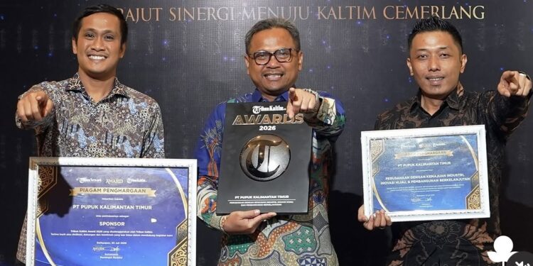 Pupuk Kaltim Raih Tribun Kaltim Award 2026 Berkat Komitmen pada Industri Hijau dan Pembangunan Berkelanjutan