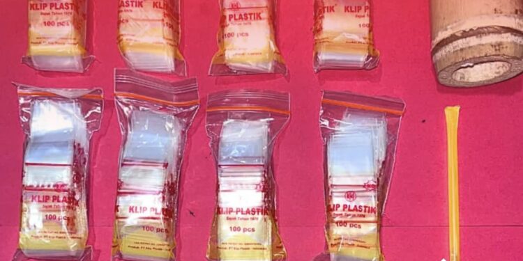 Satresnarkoba Polres Berau Tangkap Terduga Pengedar Sabu di Gunung Tabur
