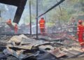 Kebakaran di Kampung Tasuk Berau, Satu Rumah dan Empat Kontrakan Kayu Ludes