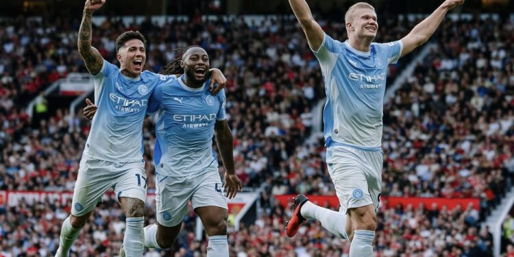 Manchester City Menang Dramatis atas MU 1-0, Haaland Jadi Penentu di Tengah Kontroversi VAR