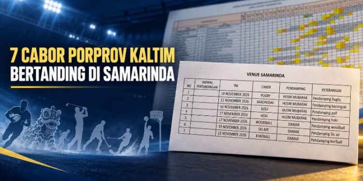 Samarinda Jadi Venue Tujuh Cabor Porprov Kaltim, KONI Siapkan Pendamping